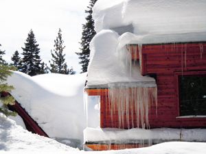 Heavy ice dams cause damage and roof leaks.