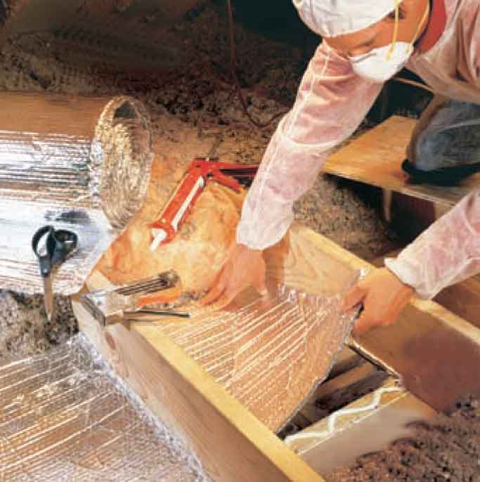 Sealing attic spaces to prevent heat loss does not stop ice dams