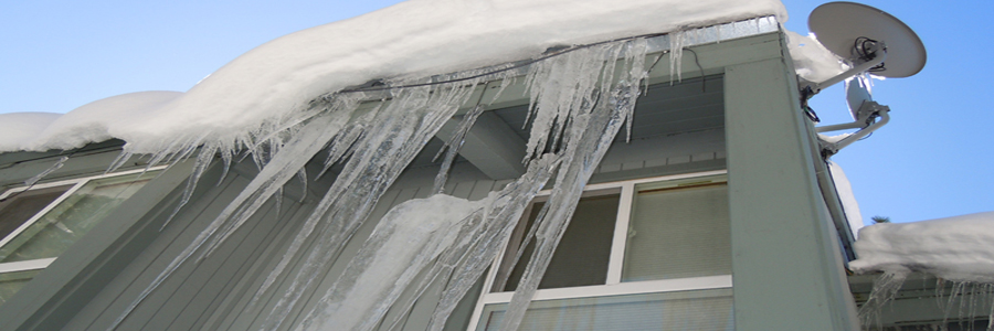 heat tape fails under icicles dangerous ice dams